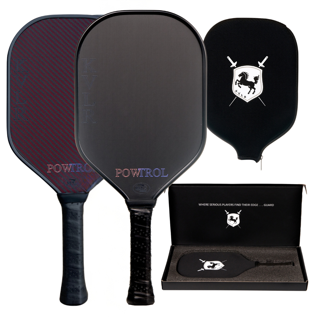 KVLR POWTROL Pickleball | Carbon Fiber and Aramid Fiber in One Paddle for Advanced Power & Control