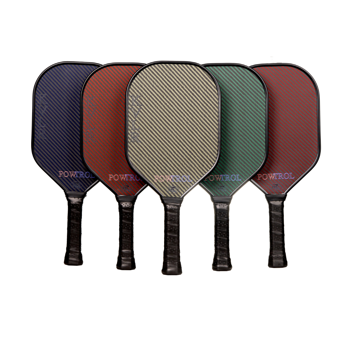 KVLR POWTROL Pickleball | Carbon Fiber and Aramid Fiber in One Paddle for Advanced Power & Control