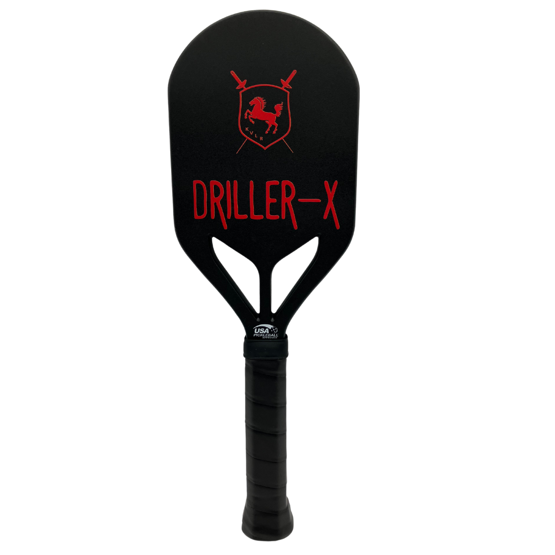 DRILLER-X a pracitce pickleball paddle for when you want to intimidate your opponent.