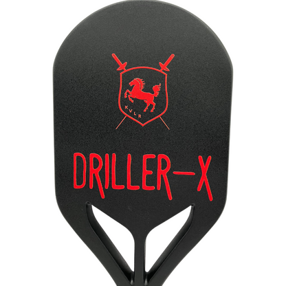 KVLR Driller -X | Exceptional Pickleball Practice Paddle | Carbon Fiber Thermoformed | Innovative Design for Skill Improvement |