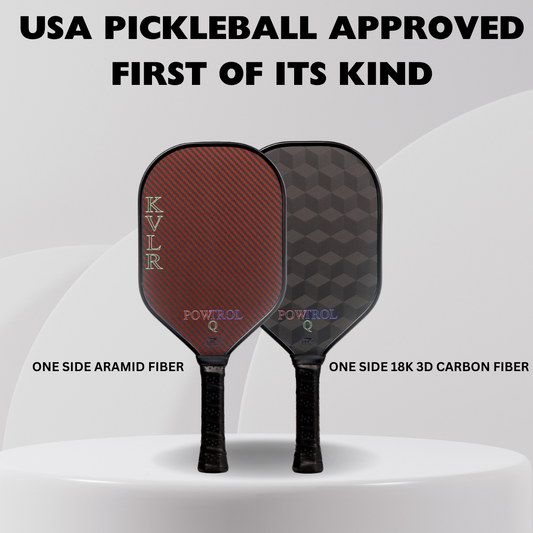 KVLR POWTROL-Q  First of Its Kind Combination Pickleball Paddle - Orange