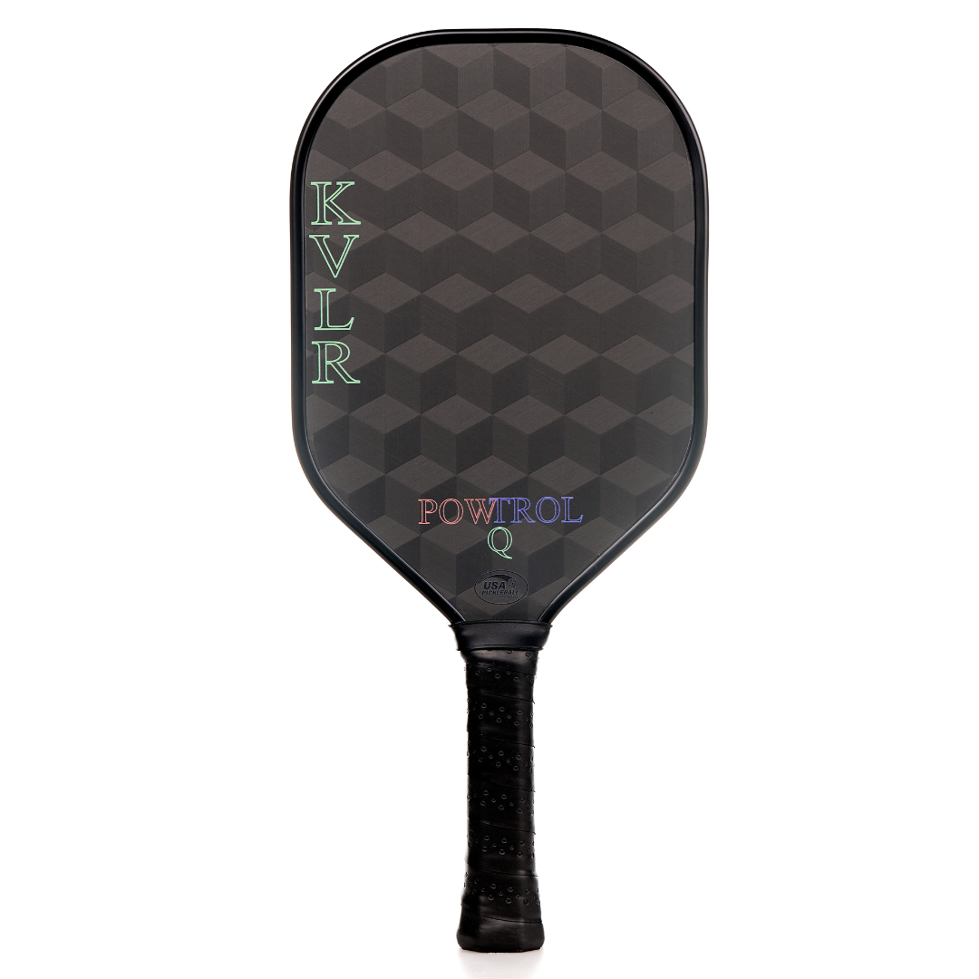KVLR POWTROL-Q  First of Its Kind Combination Pickleball Paddle - Yellow