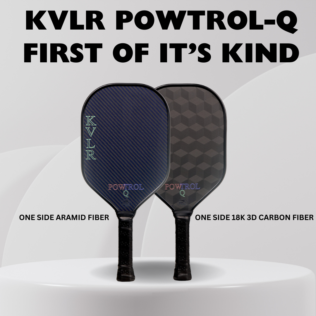 KVLR POWTROL-Q Pickleball Paddle | The First of Its Kind Dual Surface Pickleball |Advanced Spin | Precision Control | Explosive Power