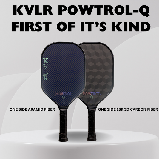 KVLR POWTROL-Q  First of Its Kind Combination Pickleball Paddle - Blue