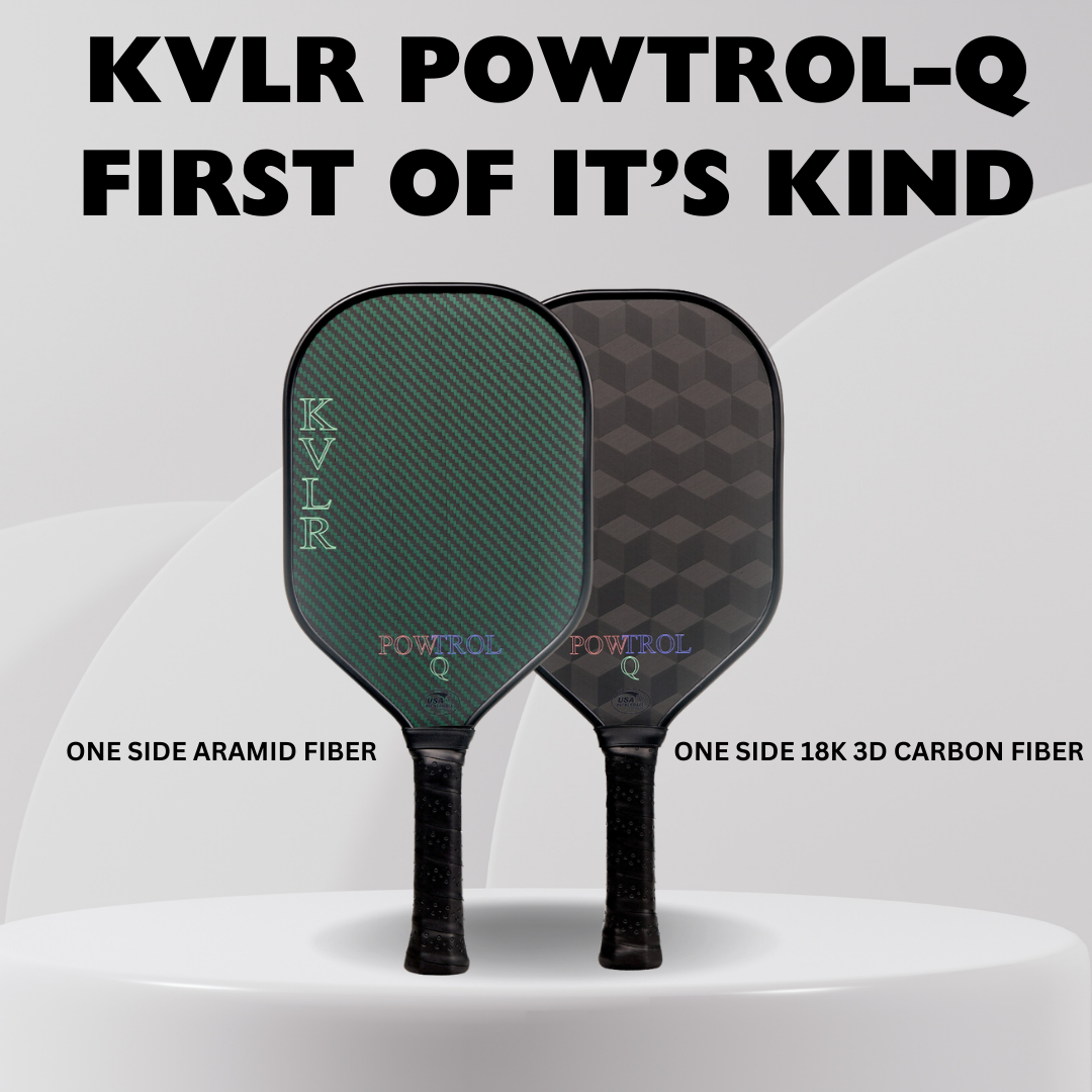 KVLR POWTROL-Q Pickleball Paddle | The First of Its Kind Dual Surface Pickleball |Advanced Spin | Precision Control | Explosive Power