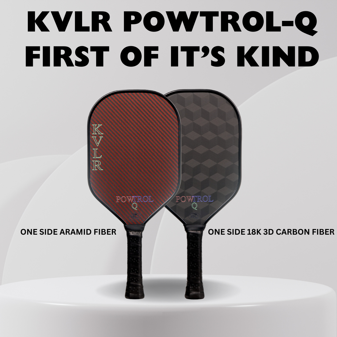 KVLR POWTROL-Q Pickleball Paddle | The First of Its Kind Dual Surface Pickleball |Advanced Spin | Precision Control | Explosive Power