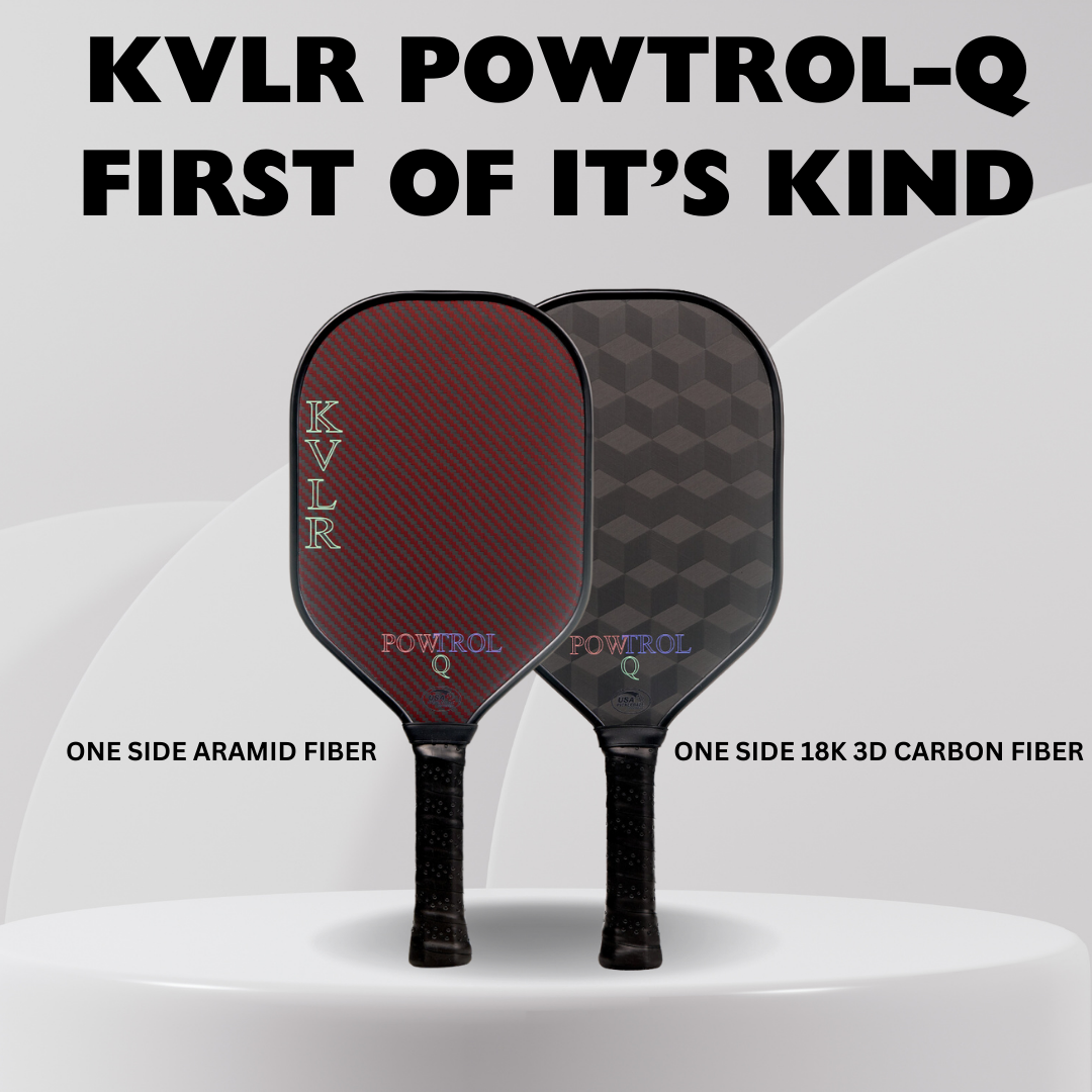 KVLR POWTROL-Q Pickleball Paddle | The First of Its Kind Dual Surface Pickleball |Advanced Spin | Precision Control | Explosive Power