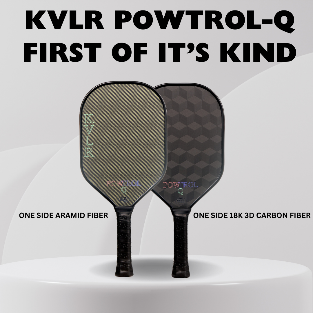 KVLR POWTROL-Q Pickleball Paddle | The First of Its Kind Dual Surface Pickleball |Advanced Spin | Precision Control | Explosive Power