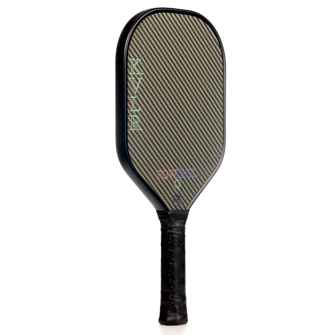 KVLR POWTROL-Q  First of Its Kind Combination Pickleball Paddle - Yellow