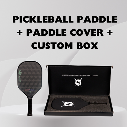 KVLR POWTROL-Q  First of Its Kind Combination Pickleball Paddle - Orange